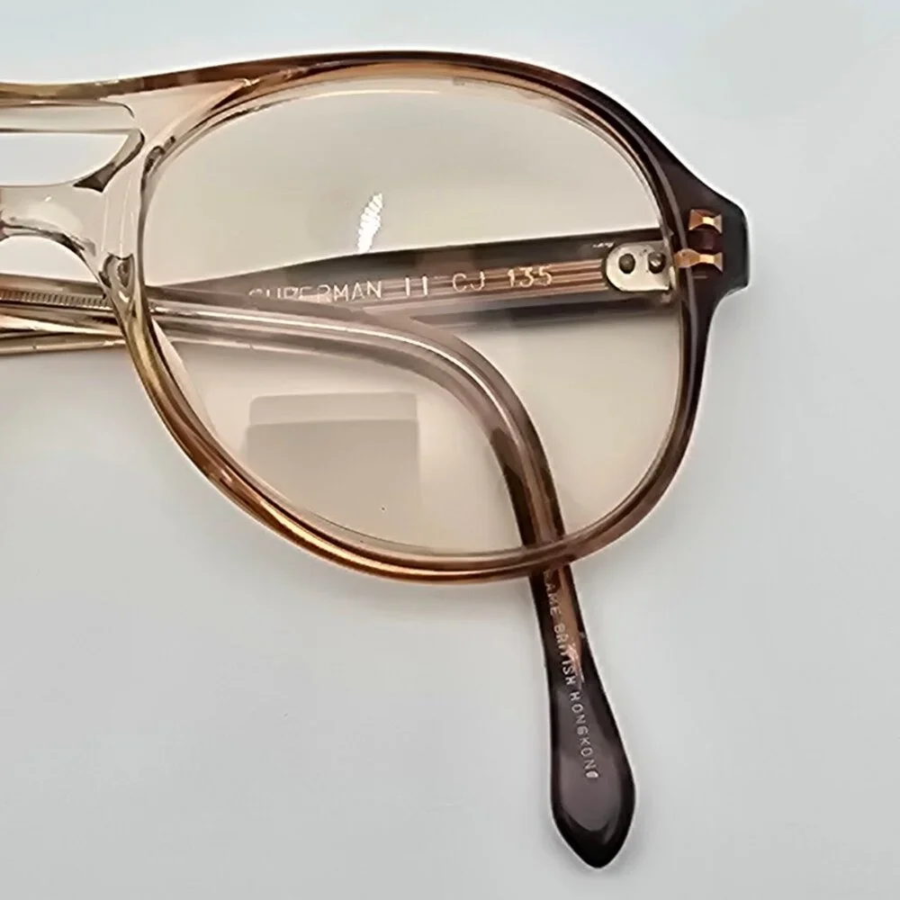 DC Comics Superman II CJ 1978 Brown Fade Kids Aviator Eyeglasses 45-18-135